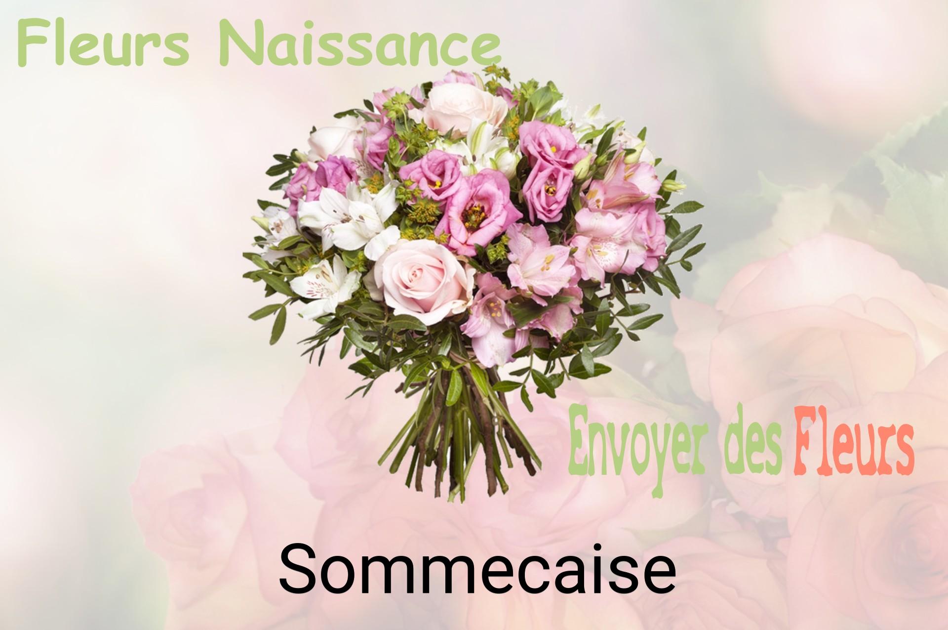 Bouquet de fleurs de naissance livré à Sommecaise